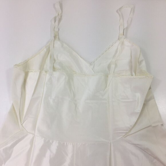 Vintage 60s Womens Vassarette Full Slip Sleeveless White Size 40 - Picture 10 of 15